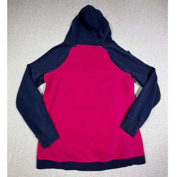 Fox Racing Women Medium Red Blue Long Sleeve Hoodie Graphic Pullover Sweatshirt - Picture 2 of 8